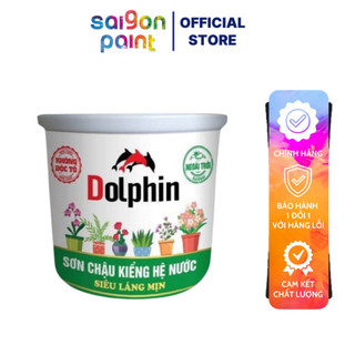 Sơn Chậu Ngoại Thất Bền Màu 2 Năm Lon 5Kg DOLPHIN Màu Sắc Tươi Tắn - Dolphinpaint.vn