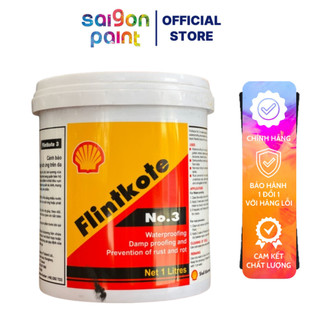 Sơn Chống Thấm Hồ Cá Koi Flintkote No 3 Bể Nước Màu Đen 1Lít