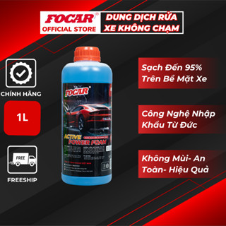 Dung Dịch Rửa Xe Không Chạm Công Nghệ Đức, Nước Rửa Xe Ô Tô Focar Active Power Foam 1L Chính Hãng