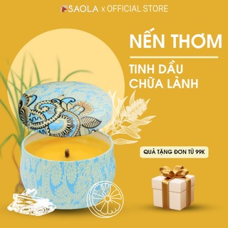 Nến Thơm Phòng SaoLa, Nến Thơm Cao Cấp, tinh dầu từ Thảo Dược Huế, 100% Sáp Ong Rừng, Hũ 100g