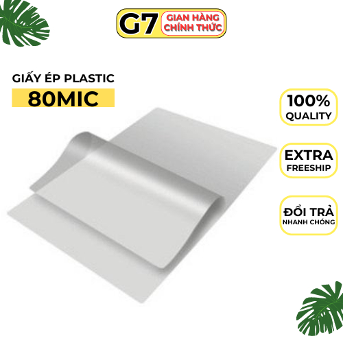 Giấy ép Plastic A4 trung, ép ảnh A4 80mic