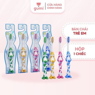 Bàn chải thường trẻ em Gumi Vàng , Hồng, Xanh Dương, Xanh Lá