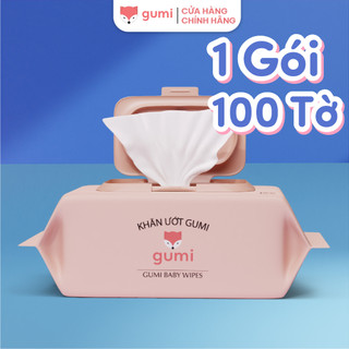 Khăn ướt GUMI không cồn,không parabens,cao cấp an toàn cho bé