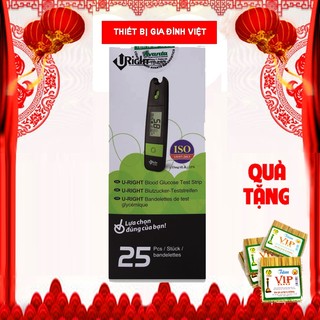 Que thử đường huyết Uright TD-4265 (25 que) + Tặng 25 kim chích máu