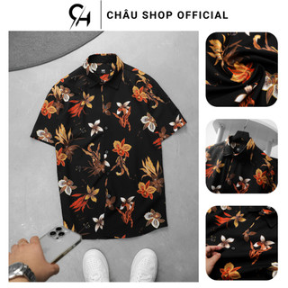 Áo Sơ Mi Nam, Áo Sơ Mi Nam Cổ Đức Flow CHÂU SHOP OFFICIAL Mềm Mịn Thông Thoáng Form Dáng Thoải Mái Phù Hợp Đi Chơi