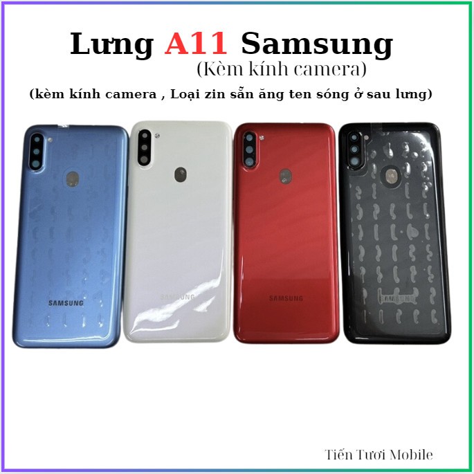 Vỏ lưng sam A11,kèm kính camera,khay sim