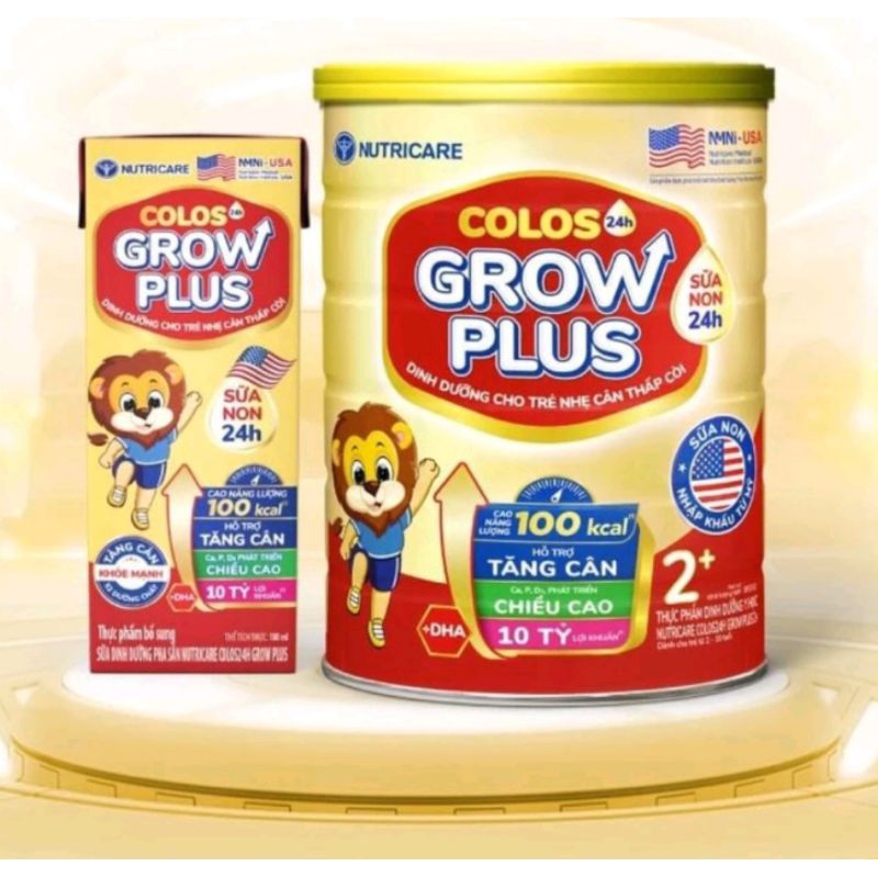 [ HSD mới nhất 2027] Sữa bột COLOS  GROWPLUS (Sư tử) 850g đủ số