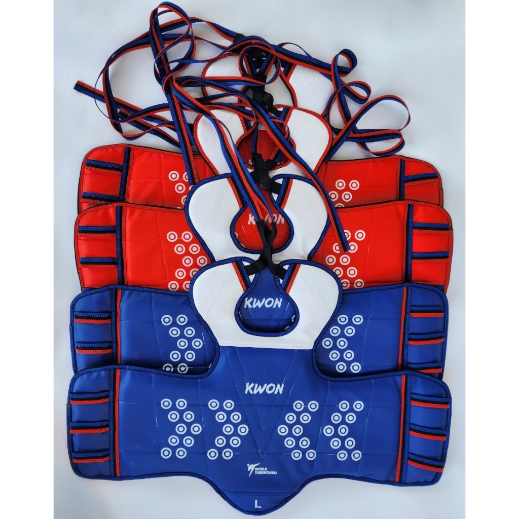 Giáp Taekwondo (Giáp Bảo Hộ 2 mặt Xanh - Đỏ)