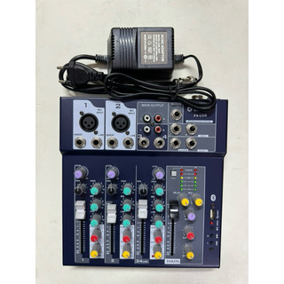 BỘ CHỘN ÂM THANH MIXER F4 USB CÓ BLUETOOTH