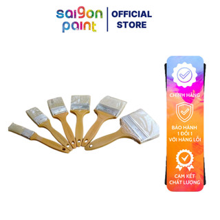 Combo Cọ Cán Vàng Thanh Bình Lông Đầu Cọ Mềm, Hút Sơn Tốt, Thả Sơn Đều - Dolphinpaint.vn