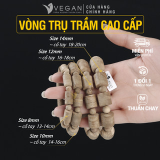 Vòng tay Trầm Trụ Trúc VEGAN Trầm Hương Thuần Chay Tốc Kiến cao cấp