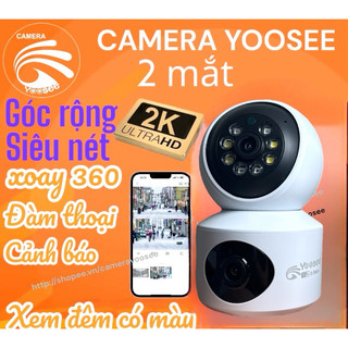 Camera Ip YooSee 2 Mắt - 8.0mpx Siêu nét góc rộng - Xem đêm có màu 08B