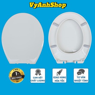 Nắp Bồn Cầu Trứng Rơi Êm Nhựa Phủ Bóng Chống Ố Vàng