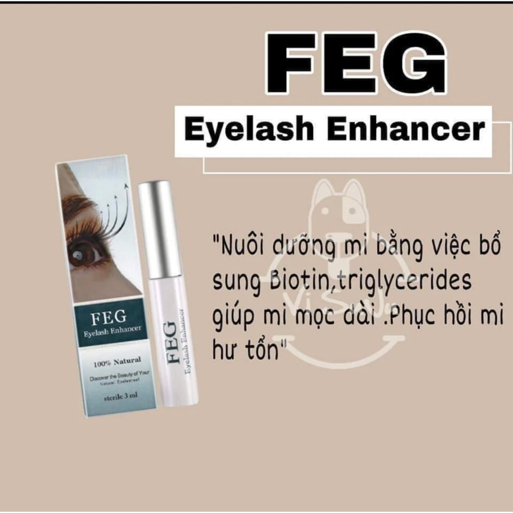 Serum Dưỡng Mi Toàn Diện FEG - Dưỡng Mi Chắc Khỏe, Dài, Cong Vút Sau 14 Ngày (3ml)