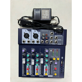 BỘ CHỘN ÂM THANH MIXER F4 USB CÓ BLUETOOTH