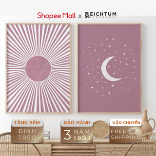 Tranh treo tường canvas cao cấp SET2 của REICHTUM -Nhà/ Decor phòng ngủ/ Chất vải canvas