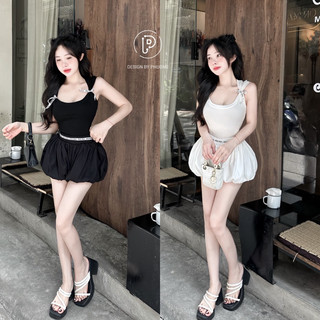 Set váy miu miu phối dây nơ siu xinh