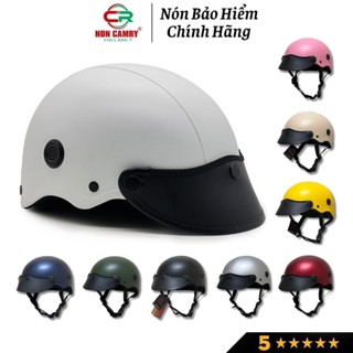 Nón bảo hiểm nửa đầu thời trang NON CAMRY năng động, có lỗ thông gió thoáng mát, Freesize (55-59cm)