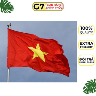 Cờ tổ quốc vải satanh siêu bền đủ size