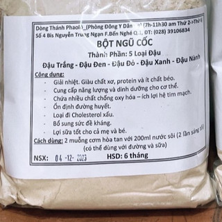 Bột ngũ cốc - Thành phần 5 loại đậu