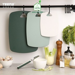 CCL173 - SET 3 Thớt Kháng Khuẩn Cao Cấp Chống Trơn Trượt, Xước Bề Mặt Độ Cứng Tốt Thớt Thái Băm Nhựa - Giadungcamcam