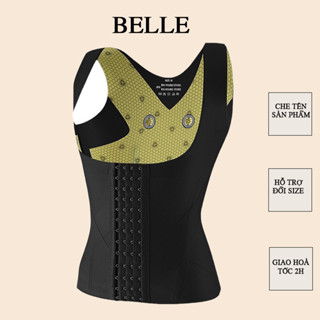 Áo Gen Bụng Cổ Chữ U Định Hình Eo Thon Nâng Ngực Chống Gù Lưng AN001