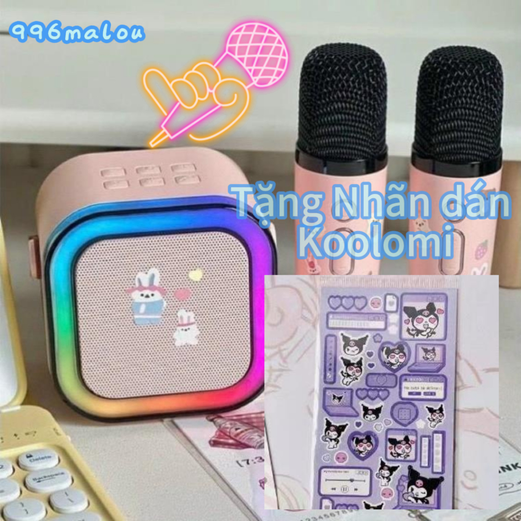 Bộ Loa Bluetooth + 2 Mic Không Dây Mini Hát Karaoke Tại Nhà K12, Có Thể Thay Đổi Giọng, Dễ Sử Dụng , BẢO HÀNH 12 THÁNG | BigBuy360 - bigbuy360.vn