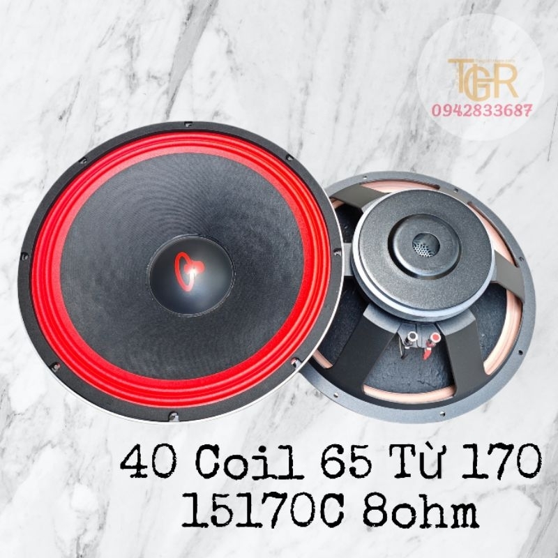 Loa Bass 40 Coil 65 Từ 170 Sườn Nhôm Viền Đỏ 15170C (1 Cái)