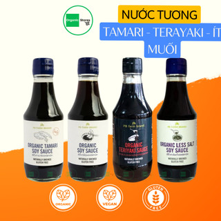 Nước tương đậu nành hữu cơ truyền thống - Tamari - Terayaki - ít muối 200ml (Thái Lan)