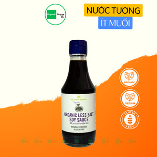 Nước tương hữu cơ ít muối 200ml (PBfarm - Asian Organic)