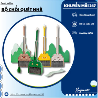 Bộ ki chổi xếp gọn khớp khuôn nhiều hình- hoạt hình dễ dàng tháo lắp 【】