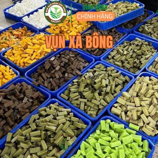 1Kg Vụn xà phòng Sinh dược, Vụn xà bông thảo dược an làn từ thiên nhiên tặng kèm túi lưới