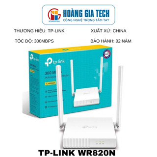 Bộ phát WiFi - Router WiFi TPlink TL-WR 820N chuẩn N tốc độ 300Mbps chính hãng
