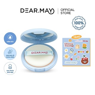 (Tặng Sticker) Phấn Phủ Dạng Nén Kiềm Dầu Dearmay California Cherry Sebum Pact 12g