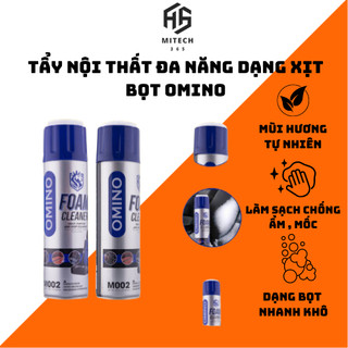 Chai Xịt Vệ Sinh Nội Thất Ô Tô Dạng Bọt Omino, Vệ Sinh Xe Ô Tô Nội Thất Gia ĐìnhLàm Sạch & Khử Mùi