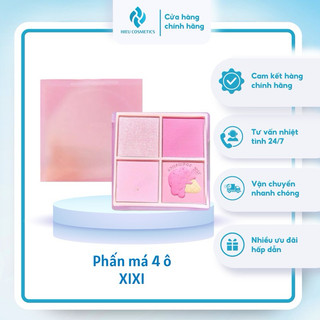 Phấn má hồng XIXI 4 ô bền màu lâu trôi