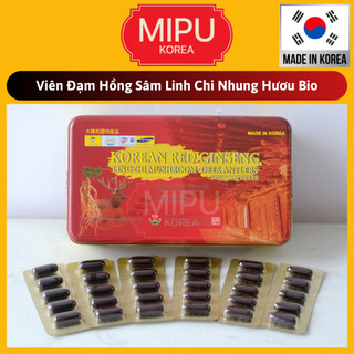 (Date 2/2026) Viên Đạm Hồng Sâm Linh Chi Nhung Hươu 60 viên Bio Hàn Quốc