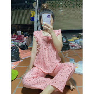 Bộ lụa quần dài 9 tấc. 40-60kg.