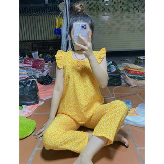 Bộ lụa quần dài 9 tấc. 40-60kg.