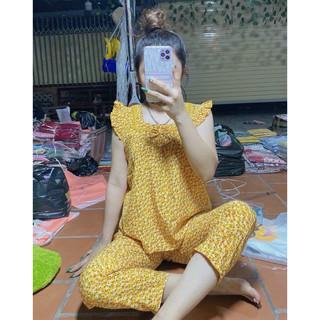 Bộ lụa quần dài 9 tấc. 40-60kg.