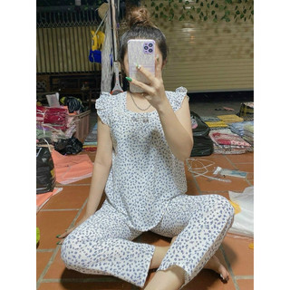 Bộ lụa quần dài 9 tấc. 40-60kg.