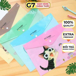 Túi my clear hình, túi đựng tài liệu bài kiểm tra in hình dễ thương cho bé