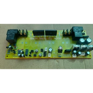 Mạch nguồn 4 tụ ,2 kênh có bảo vệ loa