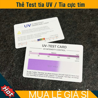 Thẻ Test Tia UV Tia Cực Tím UVA -UVB -Chine Giá Sỉ