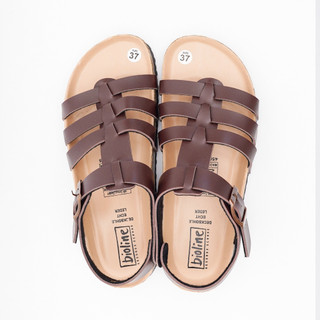 PUK12 - Sandal DA PU  Đế Trấu Quai Chiến Binh Unisex Birken Vietnam Bioline