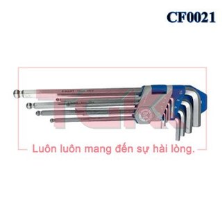 Bộ lục giác đầu bi 9 cây dài f0021 c-mart