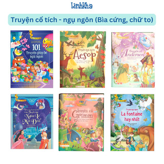  Truyện Cổ Andersen Grimm Ngụ Ngôn Aesop - 101 Truyện Động Vật Chúc bé ngủ ngủ ngon - Sách Bìa Cứng Thiếu Nhi Tân Việt 