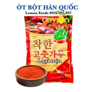 Ớt bột Hàn Quốc dạng mịn màu đỏ đẹp - Bột ớt mịn NONGWOO làm kim chi, ướp gà nướng, nấu mì, nấu lẩu