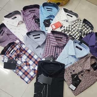 Sơ mi owen đồng giá 250k tay ngắn + tay dài size 42.
