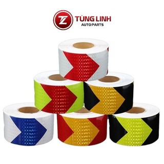 Phản quang mũi tên, cuộn decal phản quang cảnh báo ban đêm dán viền thân xe Hàng chất lượng